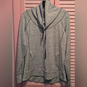 KUHL Lea Cowl Neck Pullover Top Knit Light Gray